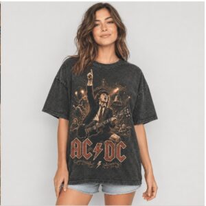 ACDC Band Angus Young From Sydney I Can Tell! Vintage Shirt