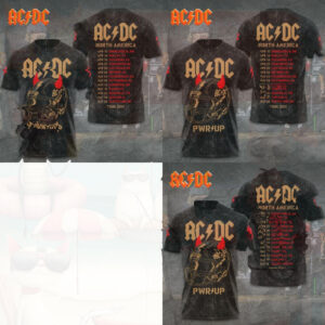 ACDC Pwr Up North America Rock Band Tour Shirt