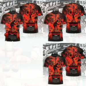 ACDC Pwr Up Tour Electric Lightning Shirts