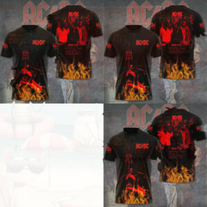 Ac Dc Highway To Hell Devil Fire Rock Band Shirt