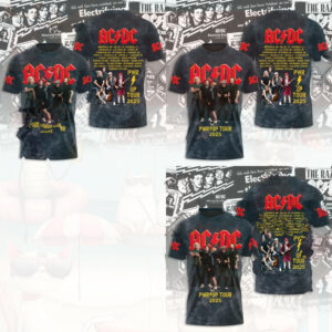 Ac Dc Pwr Up Tour 2025 Rock Band Concert Shirt