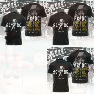 Ac Dc Pwr Up Tour Rock Band Concert Dates Shirt