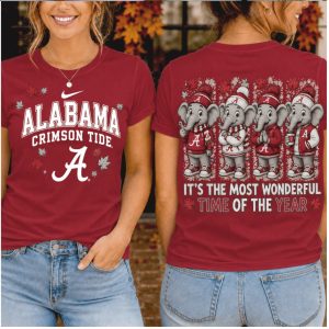 Alabama Crimson Tide Big Al Mascot Fall Football Shirt