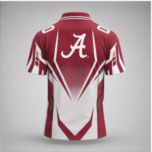 Alabama Crimson Tide Roll Tide Geometric Graphic Polo Shirt