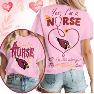 Arizona Cardinals Nurse Stethoscope Not Missing Game Halloween Shirt