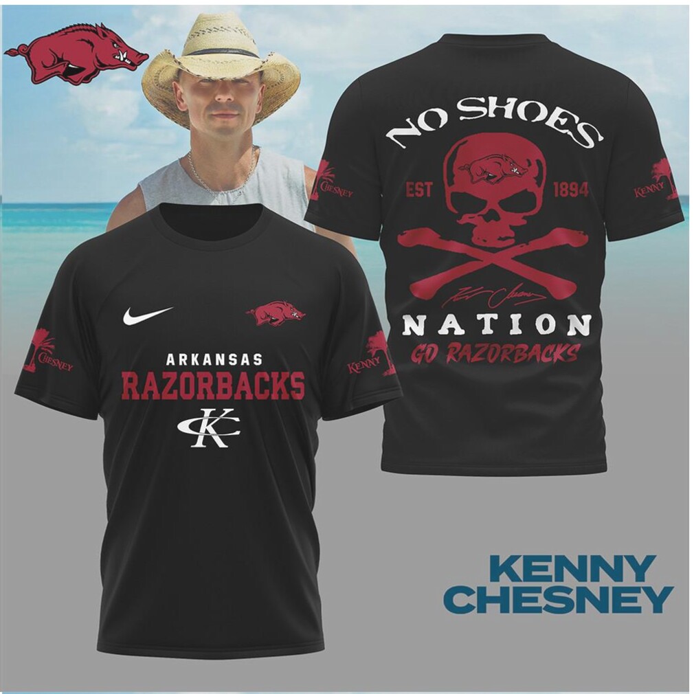 Arkansas Razorbacks Skull Crossbones No Shoes Nation Shirt Arkansas Razorbacks Skull Crossbones No Shoes Nation Shirt