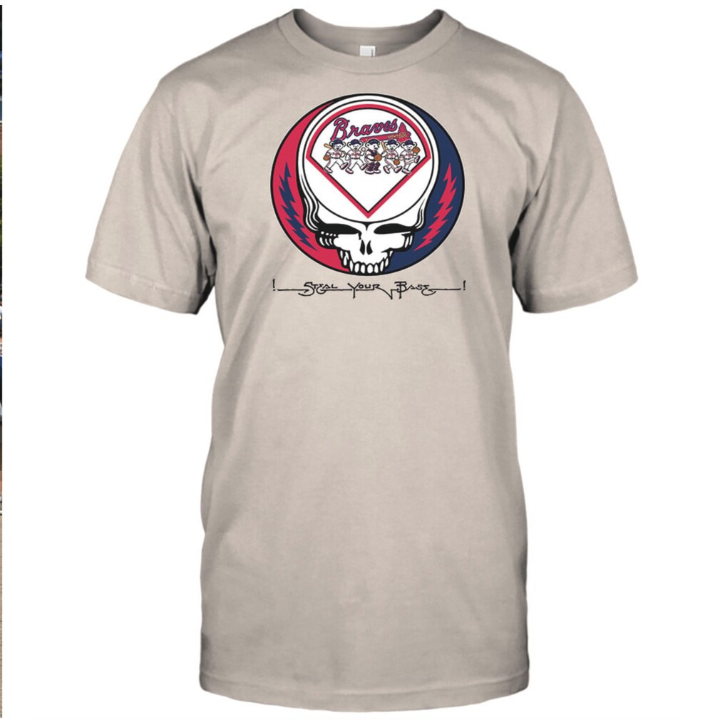 Atlanta Baseball Skull Mascot Steal Your Base Graphic Shirt Atlanta Baseball Skull Mascot Steal Your Base Graphic Shirt
