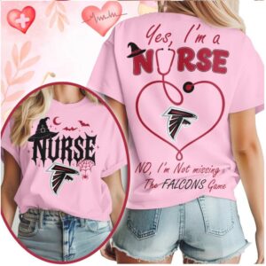 Atlanta Falcons Nurse Stethoscope Not Missing Game Halloween Shirt