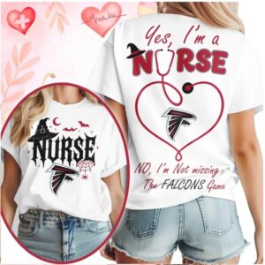 Atlanta Falcons Nurse Stethoscope Not Missing Game Halloween Shirt