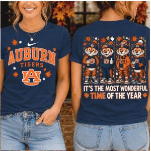 Auburn Tigers Mascot Most Wonderful Time Fall Game Day Shirt