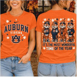 Auburn Tigers Mascot Most Wonderful Time Fall Game Day Shirt