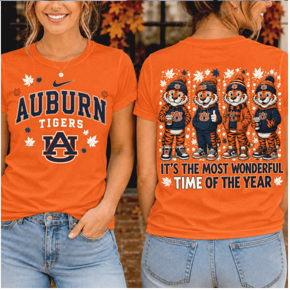 Auburn Tigers Mascot Most Wonderful Time Fall Game Day Shirt Auburn Tigers Mascot Most Wonderful Time Fall Game Day Shirt