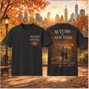 Autumn In New York City Couple Some Love Stories Bloom Shirts