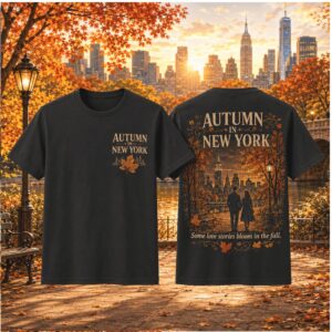 Autumn In New York City Couple Some Love Stories Bloom Shirts