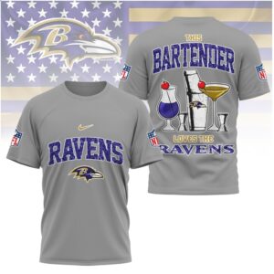 Baltimore Football This Bartender Loves The Ravens Shirt