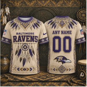 Baltimore Ravens Dreamcatcher Native American Style Custom Shirt