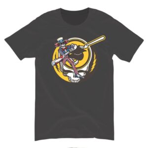 Baseball Skeleton Uncle Sam Sports Mascot Graphic Shirt