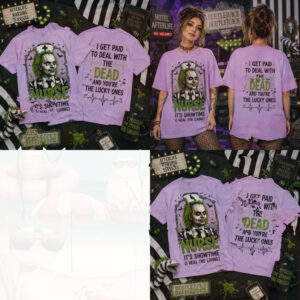 Beetlejuice Nurse It Is Showtime Halloween Shirt