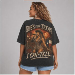 Beyonce From Texas I Can Tell Vintage Pop Western Shirt