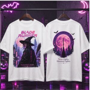 Blade Runner Cyberpunk Witch Neon Nights Haunted Lights Shirt