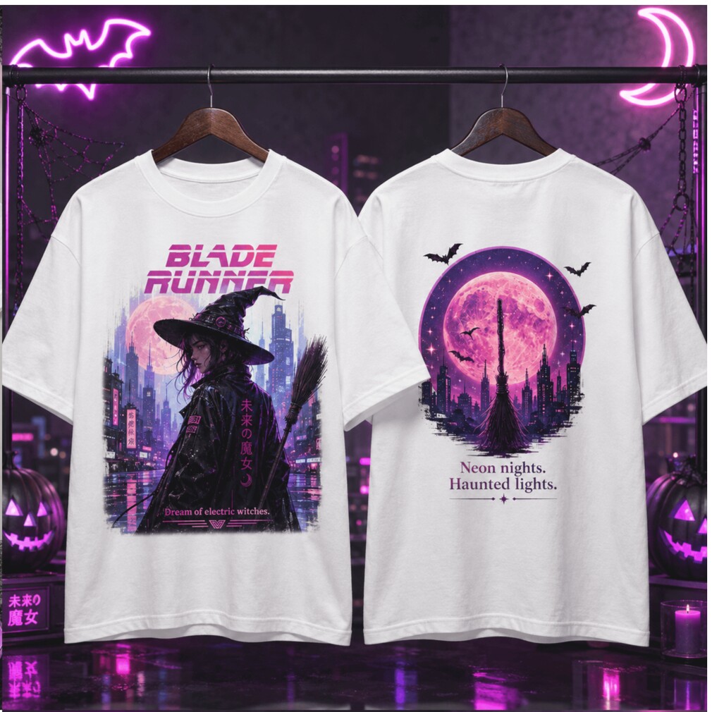 Blade Runner Cyberpunk Witch Neon Nights Haunted Lights Shirt Blade Runner Cyberpunk Witch Neon Nights Haunted Lights Shirt