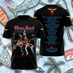 Bon Jovi Forever Tour Rock Band Concert Shirt Bon Jovi Forever Tour Rock Band Concert Shirt