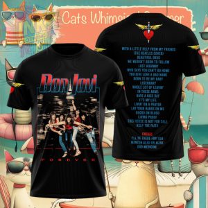 Bon Jovi Forever Tour Rock Band Concert Shirt