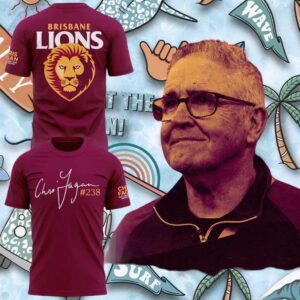 Brisbane Lions Chris Fagan 238 Most Games Coached Tribute Shirt.jfif