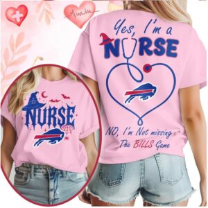 Buffalo Bills Nurse Stethoscope Not Missing The Game Halloween Shirt