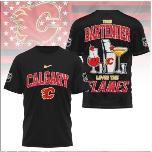 Calgary Hockey This Bartender Loves The Flames Shirt