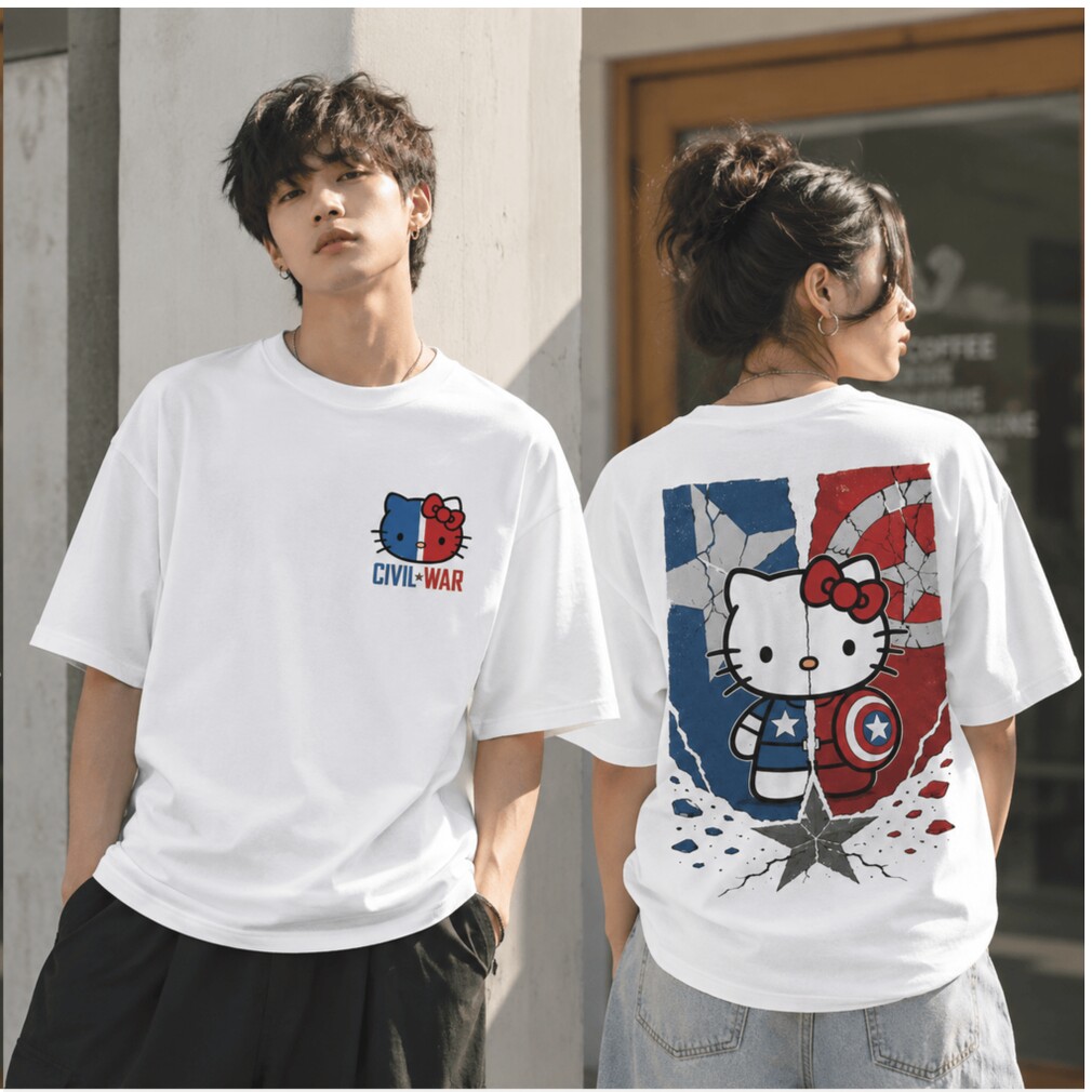 Captain America Civil War Hello Kitty Hero Shield Shirt Captain America Civil War Hello Kitty Hero Shield Shirt