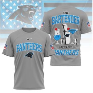 Carolina Football Bartender Cocktail Shaker Shirt