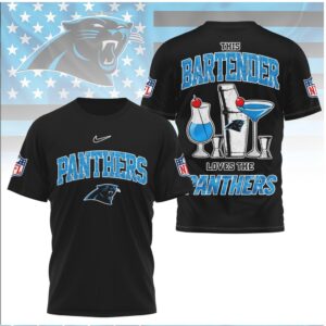 Carolina Football Bartender Cocktail Shaker Shirt