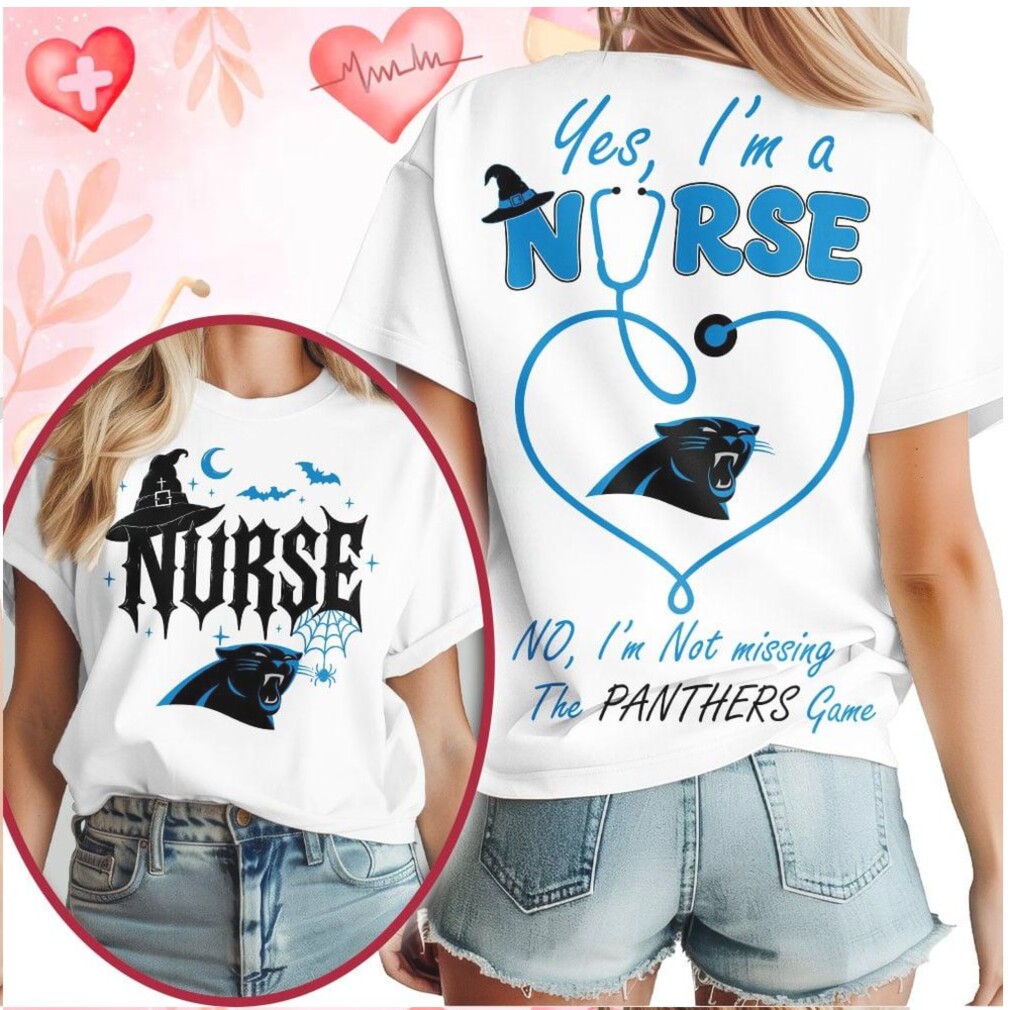 Carolina Panthers Nurse Stethoscope Not Missing The Game Halloween Shirt Carolina Panthers Nurse Stethoscope Not Missing The Game Halloween Shirt