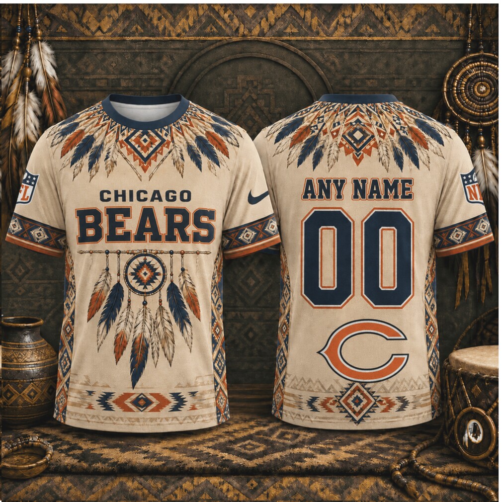 Chicago Bears Dreamcatcher Native American Style Custom Shirt Chicago Bears Dreamcatcher Native American Style Custom Shirt