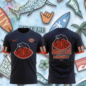 Chicago Bears Football Mascot Monsters Of The Midway Navy Shirt.jfif