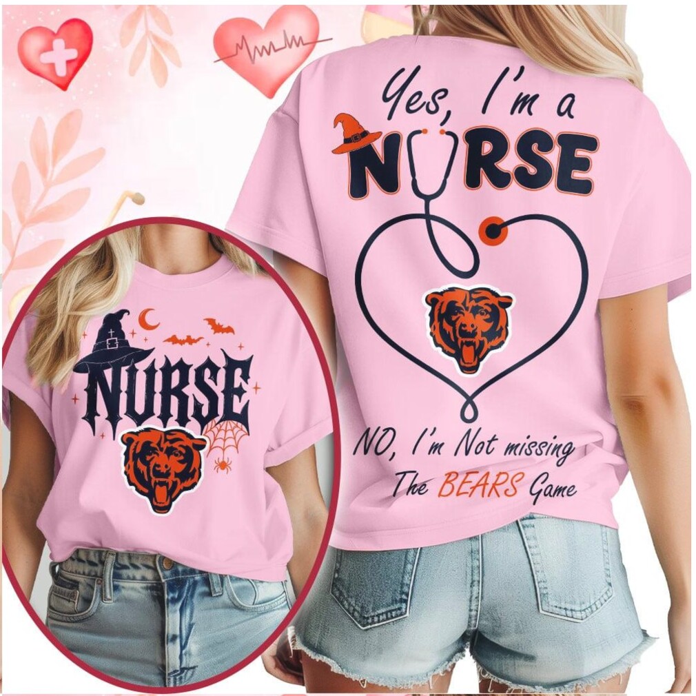 Chicago Bears Nurse Stethoscope Not Missing The Game Halloween Shirt Chicago Bears Nurse Stethoscope Not Missing The Game Halloween Shirt