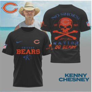 Chicago Bears Skull Crossbones No Shoes Nation Shirt