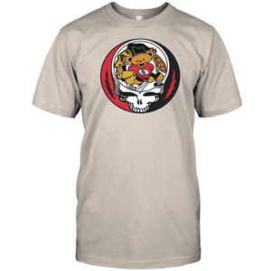 Chicago Hockey Chief Skull Dancing Bear Shirt