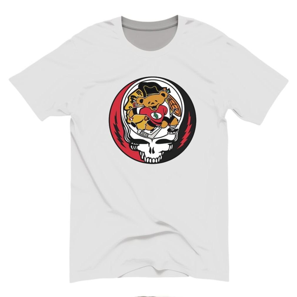 Chicago Hockey Chief Skull Dancing Bear Shirt Chicago Hockey Chief Skull Dancing Bear Shirt
