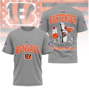 Cincinnati Bengals Bartender Cocktail Drink Football Shirt