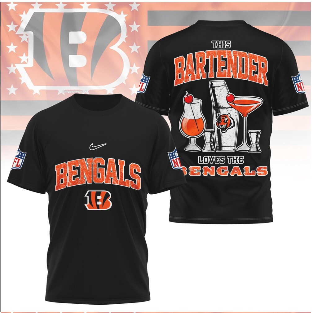 Cincinnati Bengals Bartender Cocktail Drink Football Shirt Cincinnati Bengals Bartender Cocktail Drink Football Shirt
