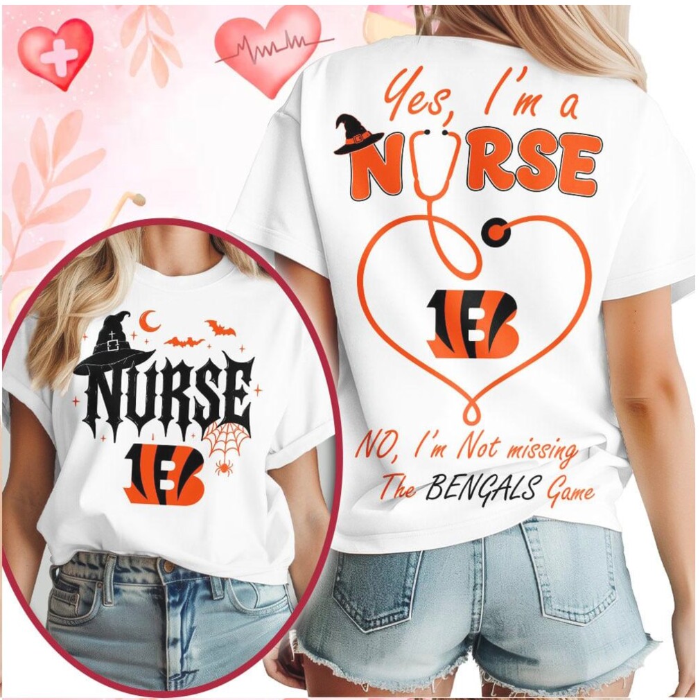 Cincinnati Bengals Nurse Stethoscope Not Missing The Game Halloween Shirt Cincinnati Bengals Nurse Stethoscope Not Missing The Game Halloween Shirt
