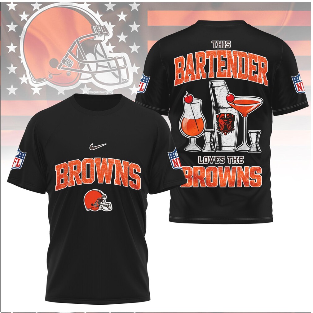 Cleveland Browns Bartender Cocktail Drink Football Shirt Cleveland Browns Bartender Cocktail Drink Football Shirt