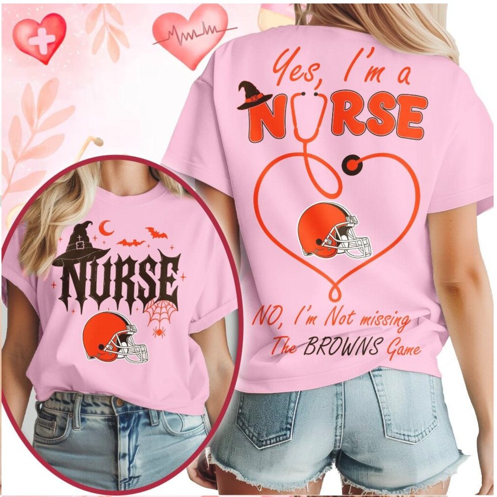 Cleveland Browns Nurse Stethoscope Not Missing The Game Halloween Shirt Cleveland Browns Nurse Stethoscope Not Missing The Game Halloween Shirt
