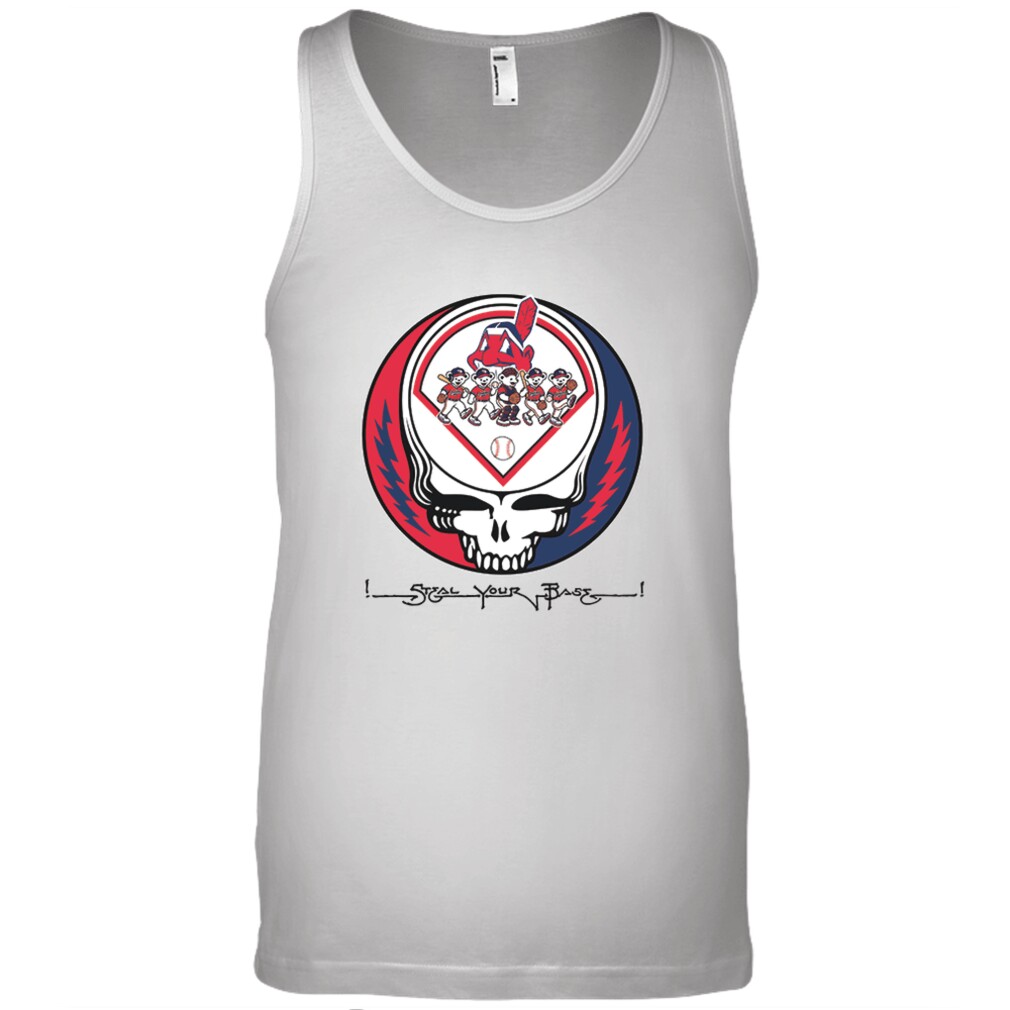 Cleveland Indians Steal Your Base Skull Shirt Cleveland Indians Steal Your Base Skull Shirt