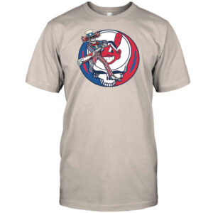 Cleveland Indians Uncle Sam Skeleton Baseball Shirt