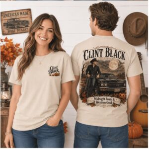 Clint Black Midnight Roads Western Gold Country Shirt