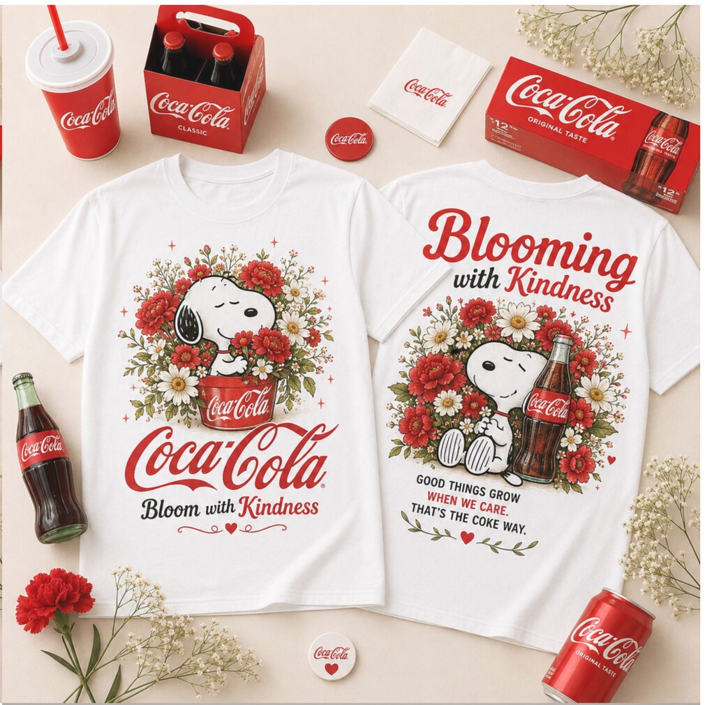 Coca Cola Snoopy Blooming With Kindness Retro Floral Shirt Coca Cola Snoopy Blooming With Kindness Retro Floral Shirt