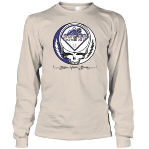 Colorado Baseball Mountain Skeleton Steal Your Base Retro Shirt